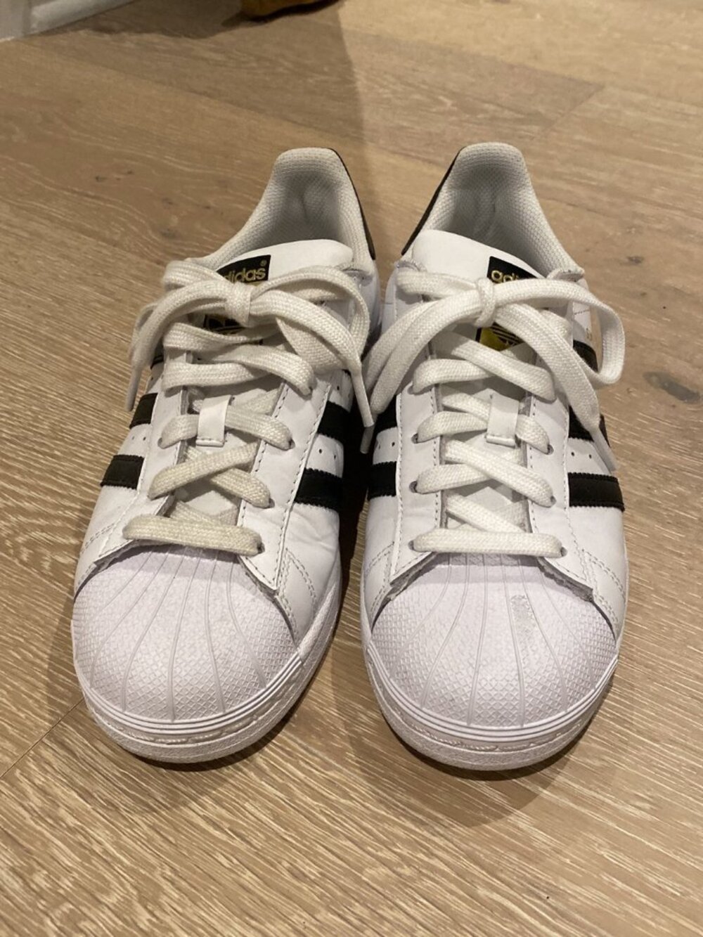 adidas Superstar White Black Shell Toe Sneakers